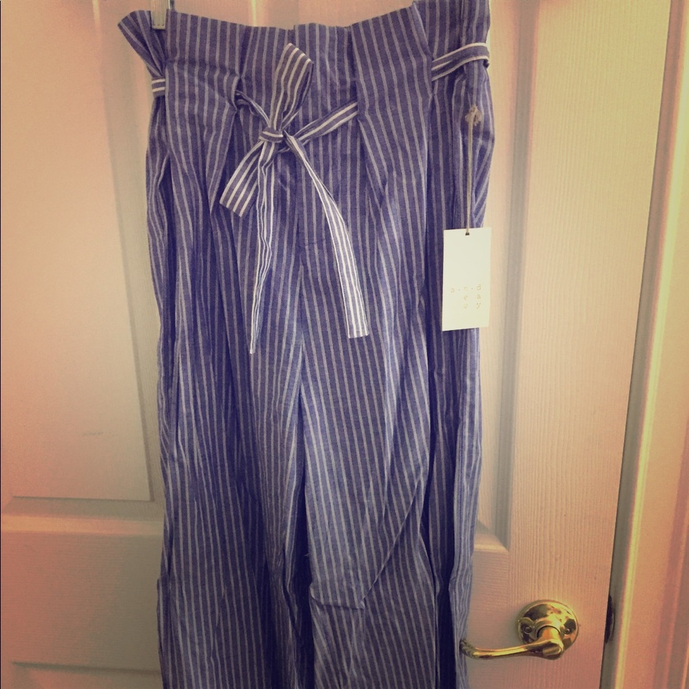 Blue Stripped Pant